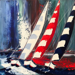 Un vent de liberté... | 80x80cm