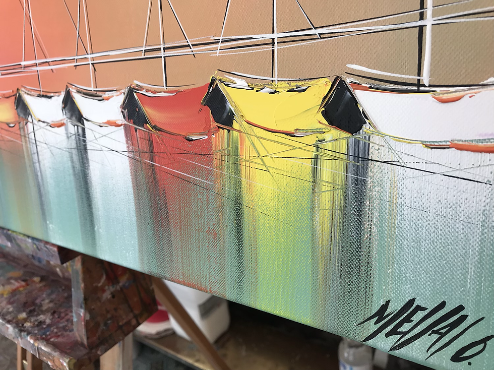 Miniature : Les couleurs de l’arc-en-ciel... | 40x120cm