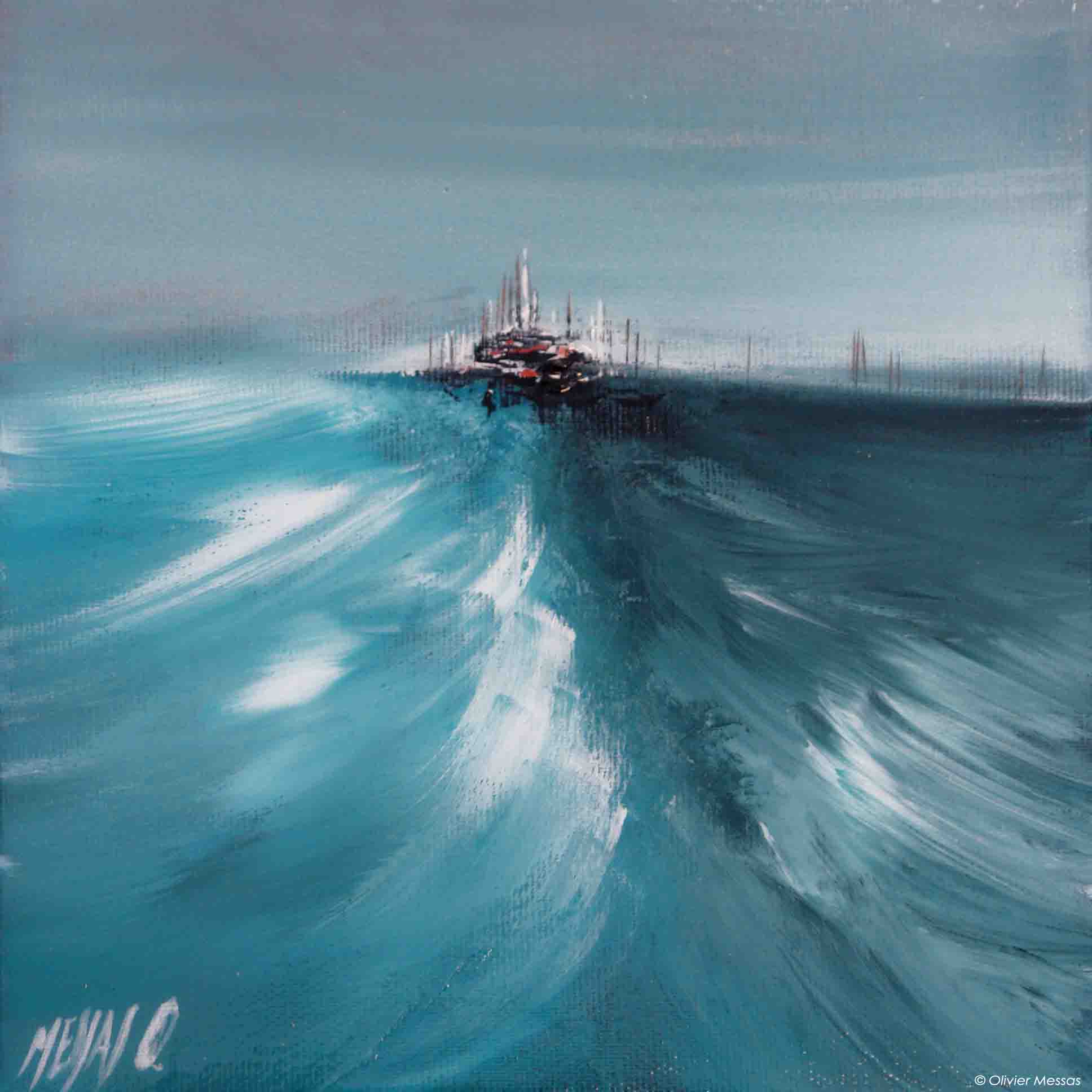 Vision du Mont Saint-Michel, 20/20cm