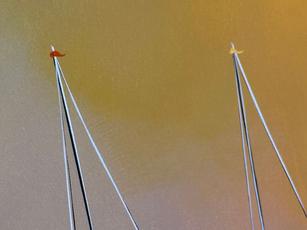 Miniature : À deux en mer… | 50x100cm