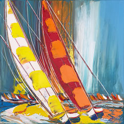 Un été en mer... | 50x50cm