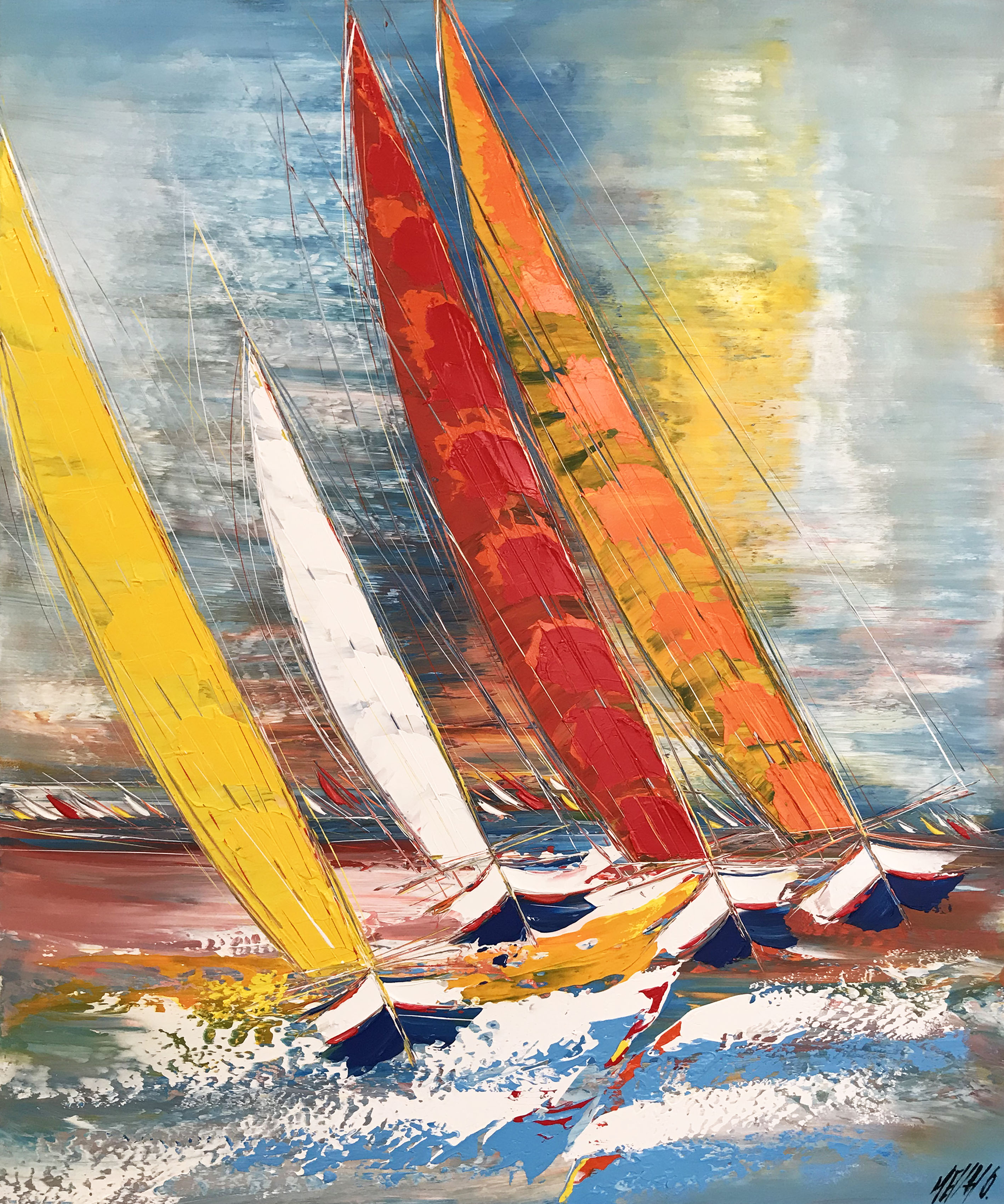Couleurs en mer... II / 120x100cm