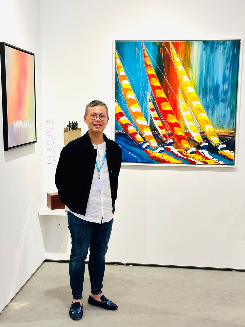 Miniature : Liberté en mer… | 120x120cm