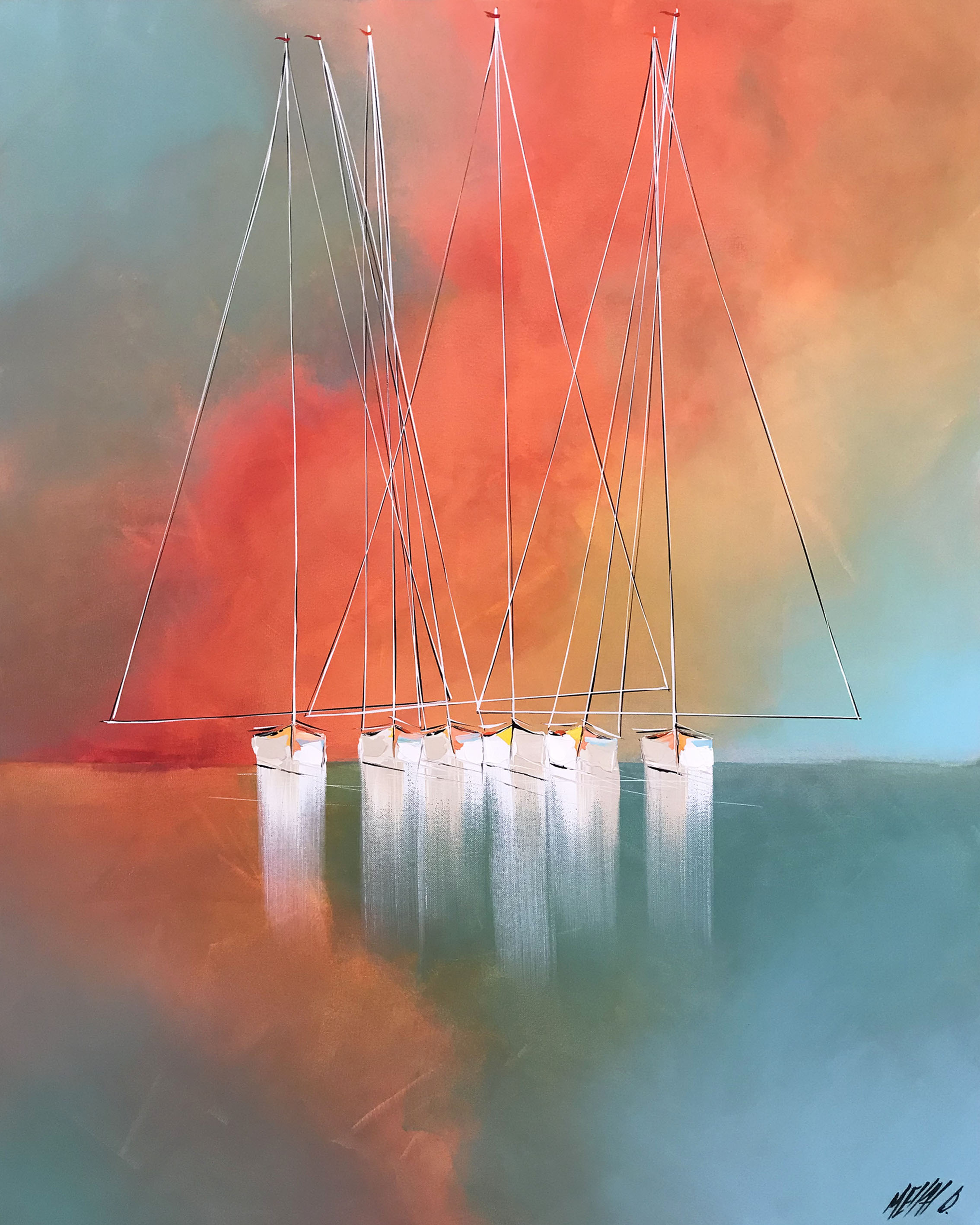 Ensemble et contre tous... | 100x80cm