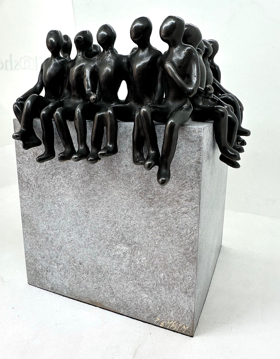 Miniature : Aux 4 coins du monde... (cube blanc) | 22x17x17cm