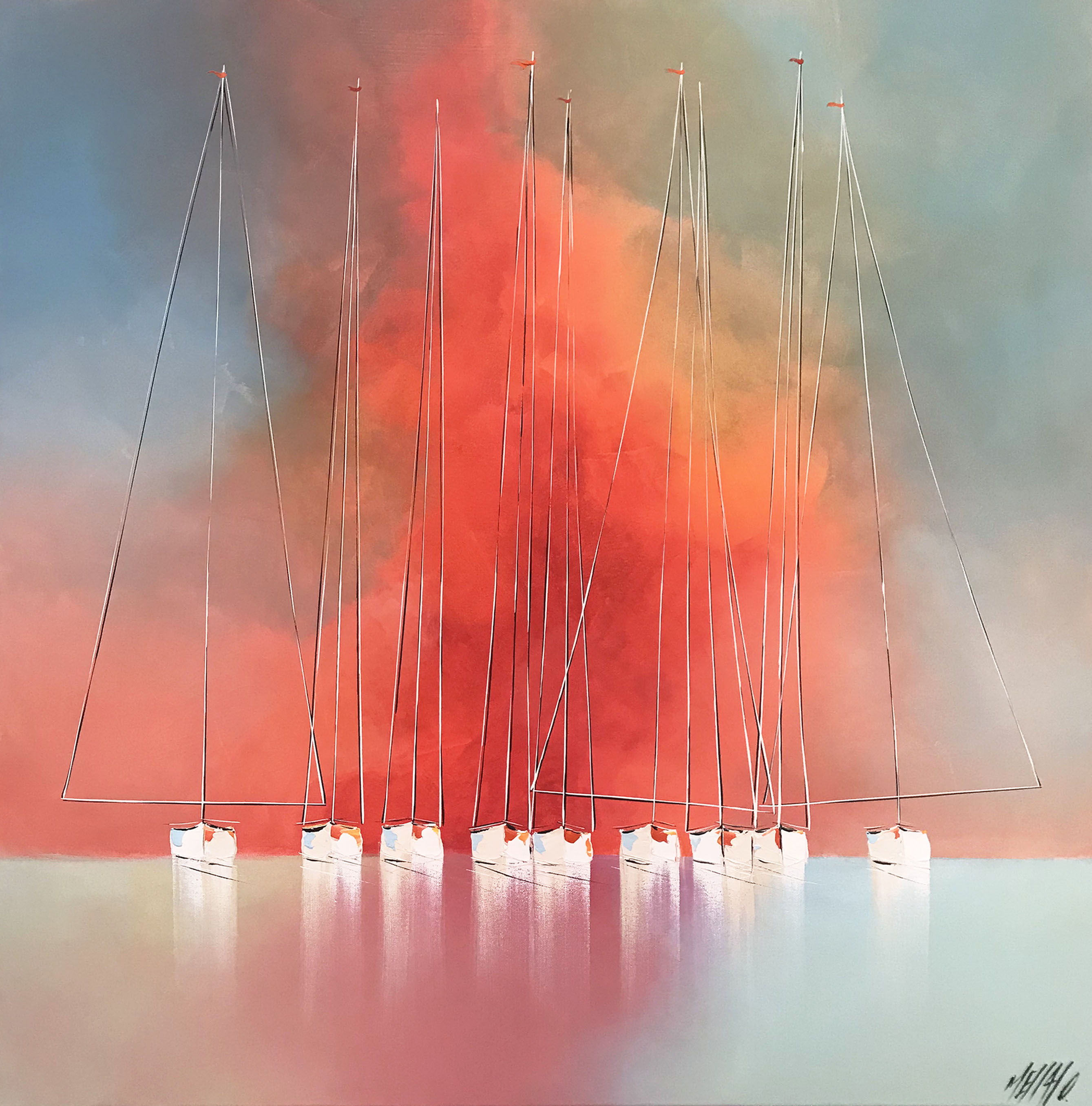 À l'unisson... | 100x100cm