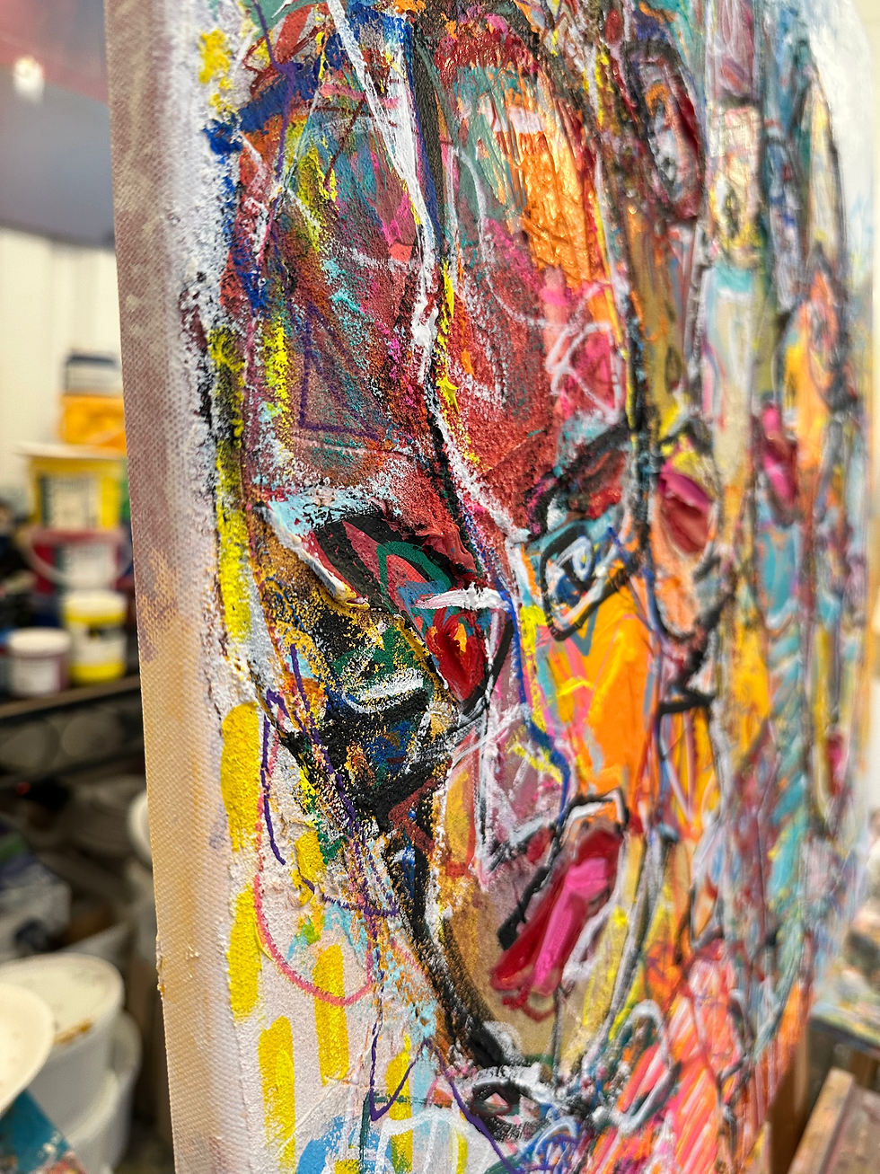 Miniature : Les bavardes… II | 80x80cm