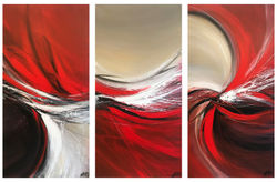 Tempérament de feu... I, II, III | 100x150cm