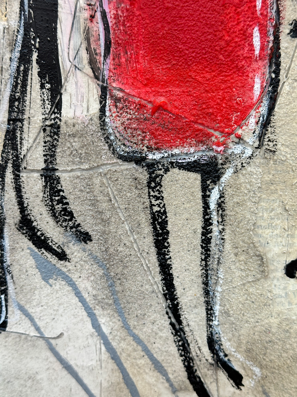 Miniature : Mixité... III | 48x48cm  (avec cadre et passe-partout 60x60cm)