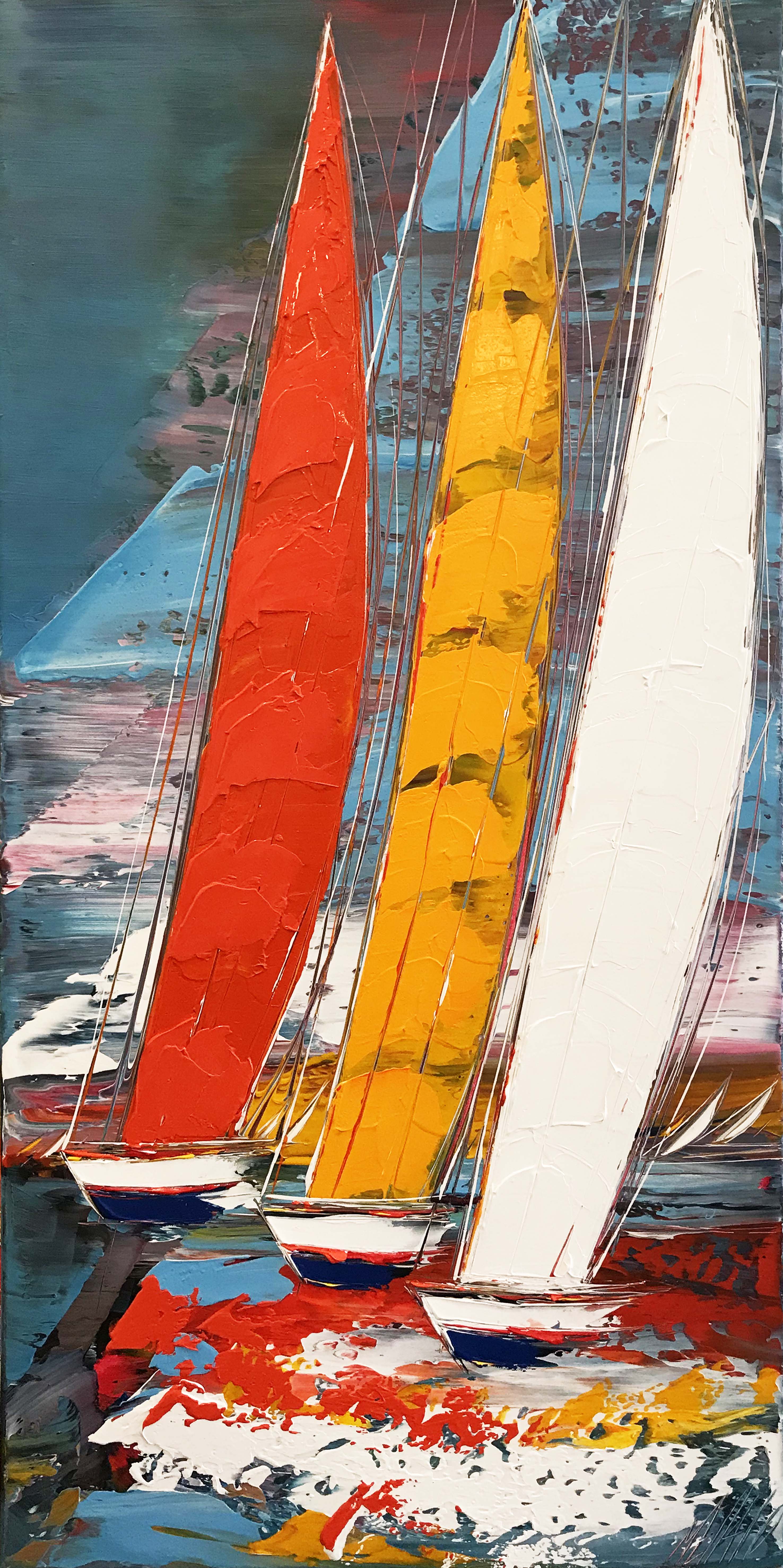 Couleurs à la mer... | 100x50cm