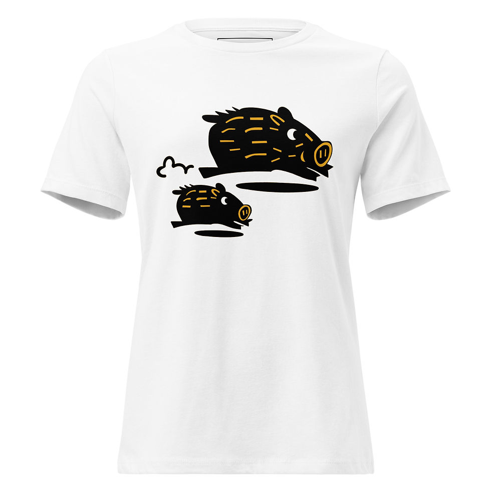 サムネイル： ワイルドボアーズ レディース リラックスTシャツ