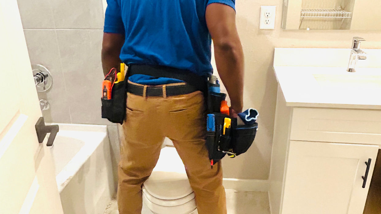 Home Inspection - Inspecting the bathroom