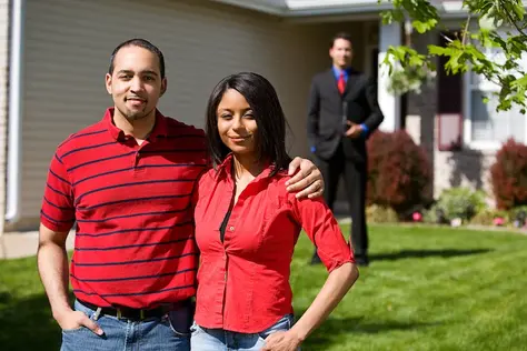 Couple buying first home