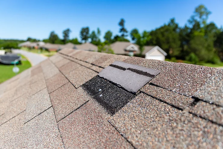 Roof during home inspection