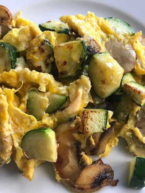 Egg & Mushroom Scramble