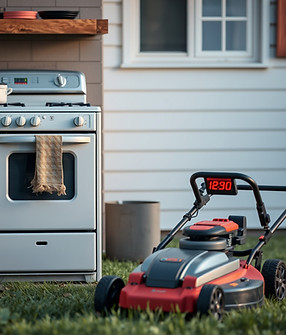 image of stove and lawnmower.jpg