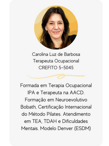 Currículo Terapeuta Ocupacional Carolina Luz de Barbosa 