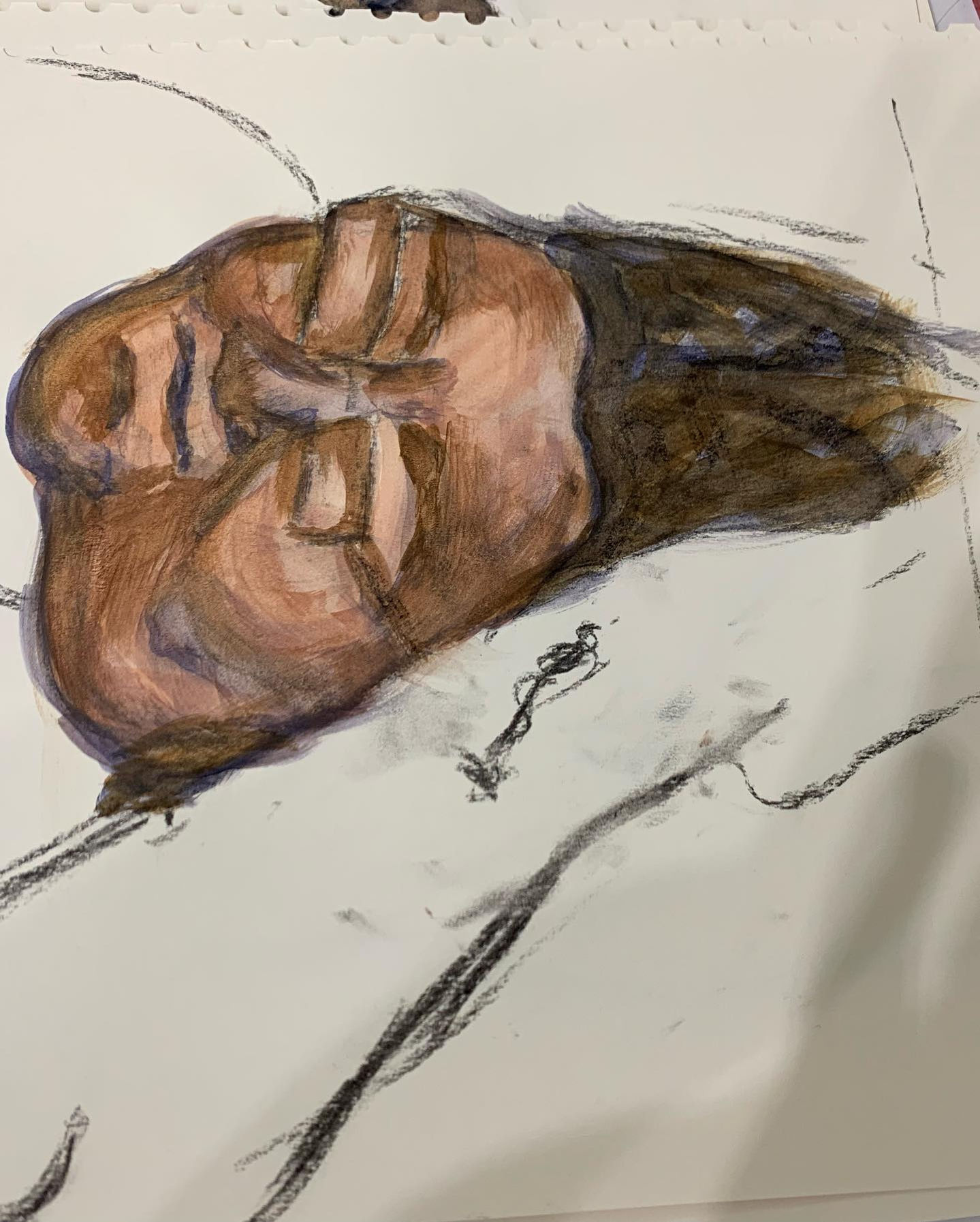 Life Drawing - Portrait in Paint