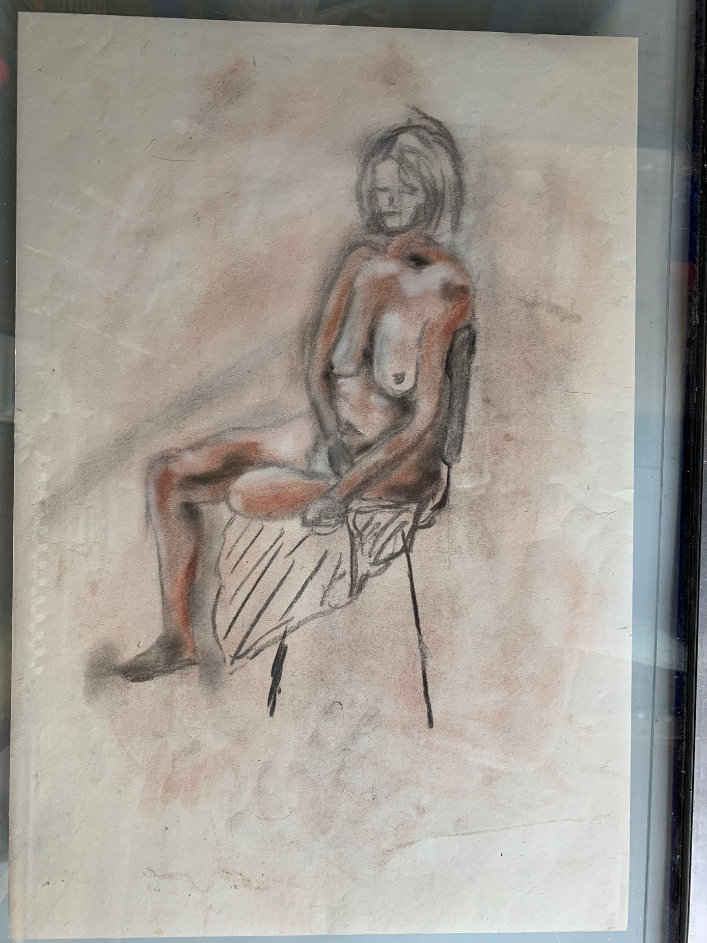 Sitting Lady - In Powdered Pigment