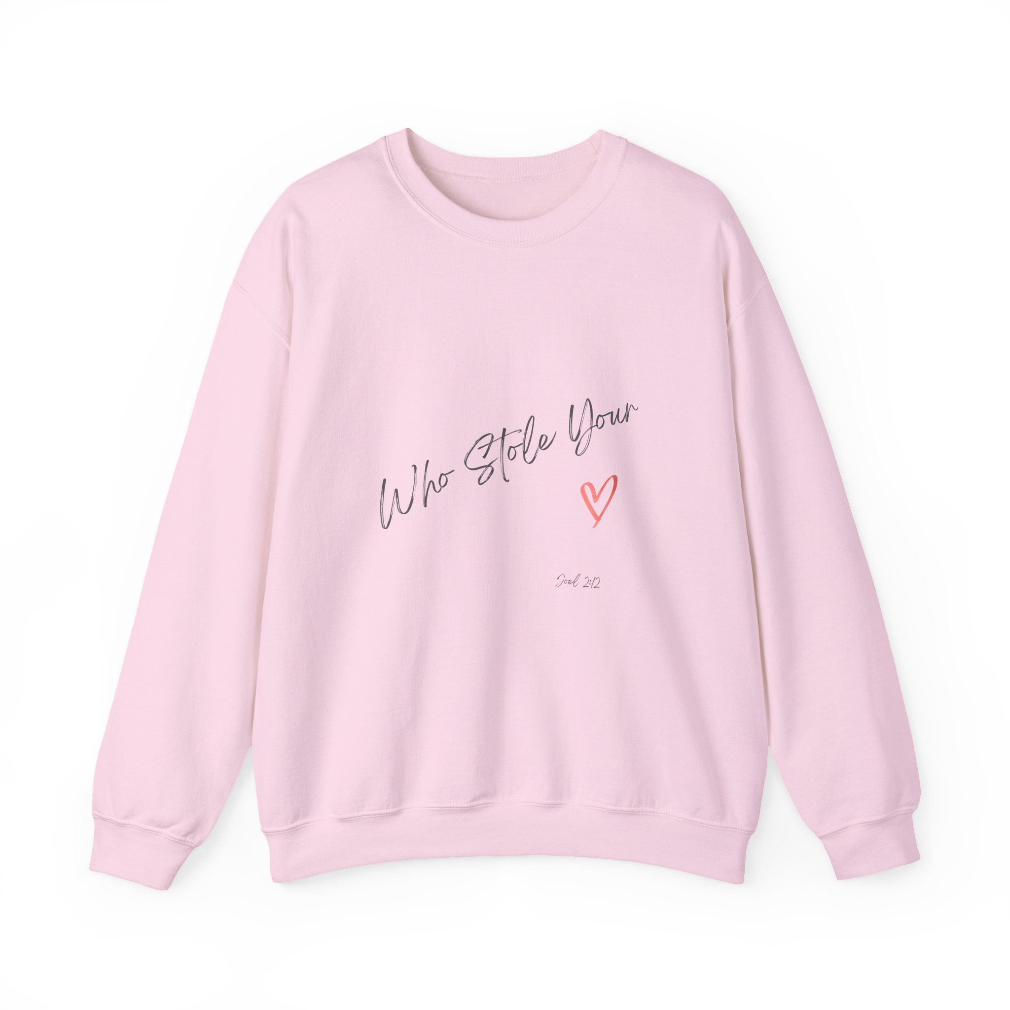 Cozy Heartfelt Sweatshirt that capture the one, Christ, who stole your heart
