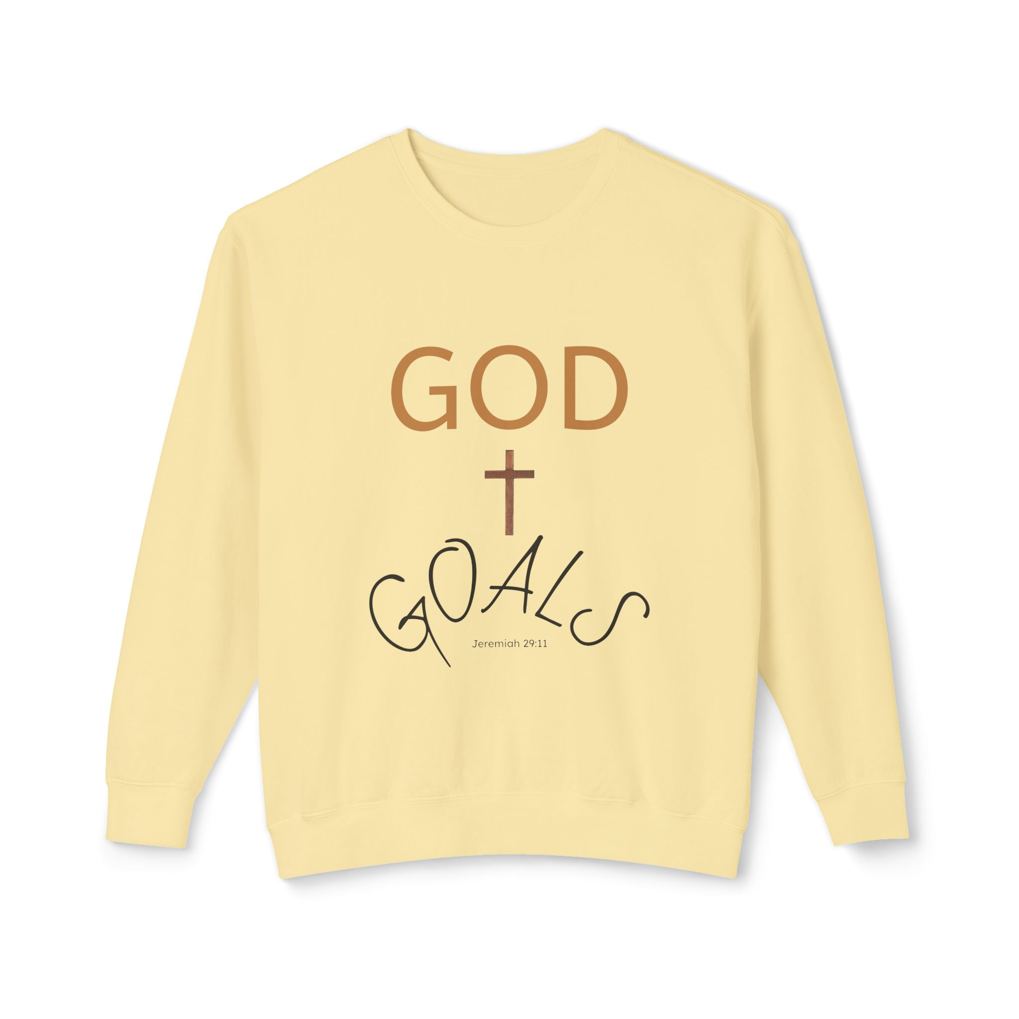 GOD + GOALS Unisex Crewneck Sweatshirt