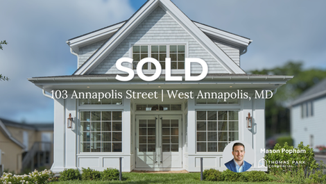 Thomas Park Commercial Announces $2.5 Million Sale of 103 Annapolis Street in West Annapolis
