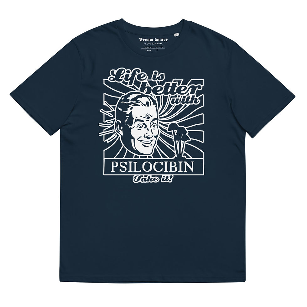 Miniatura: Psilocibin_white tint Unisex organic cotton t-shirt  