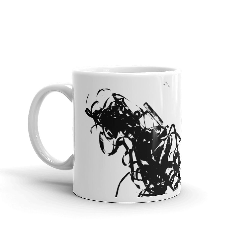 Miniatura: Tape White glossy mug