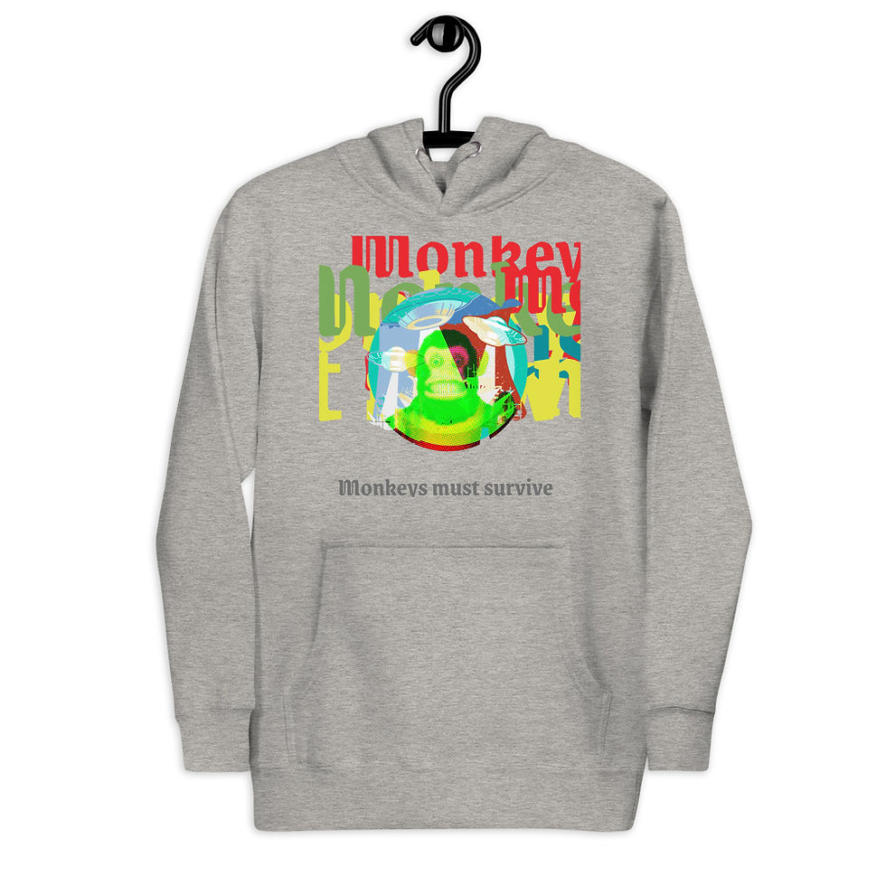 Miniatura: Monkeys must survive_Unisex Hoodie