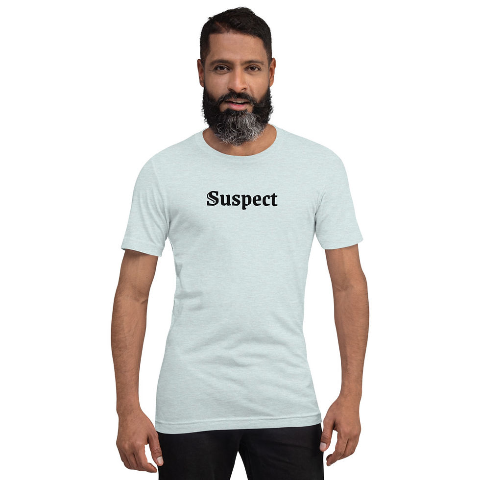Miniatura: Suspect Short-Sleeve Unisex T-Shirt (black print)