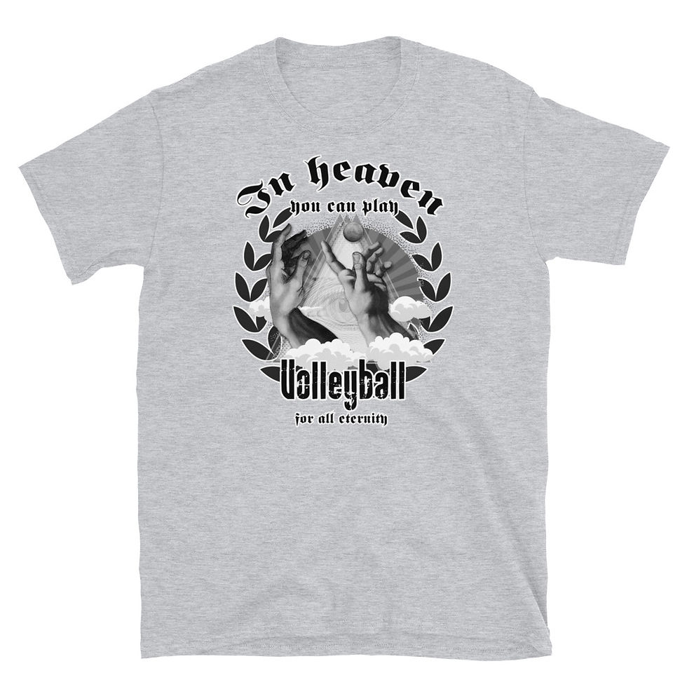 Miniatura: What can you do in heaven?_Volleyball_1T  Short-Sleeve Unisex T-Shirt 