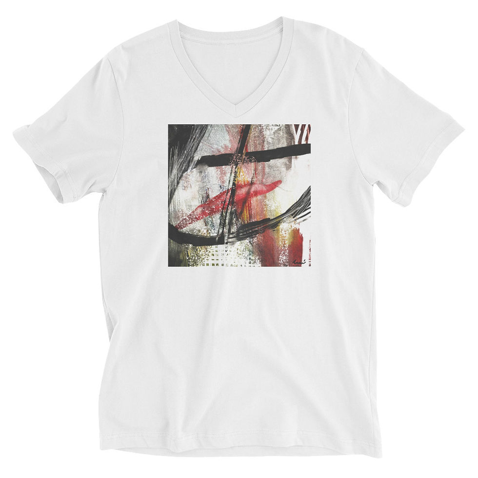 Miniatura: The kiss Unisex Short Sleeve V-Neck T-Shirt