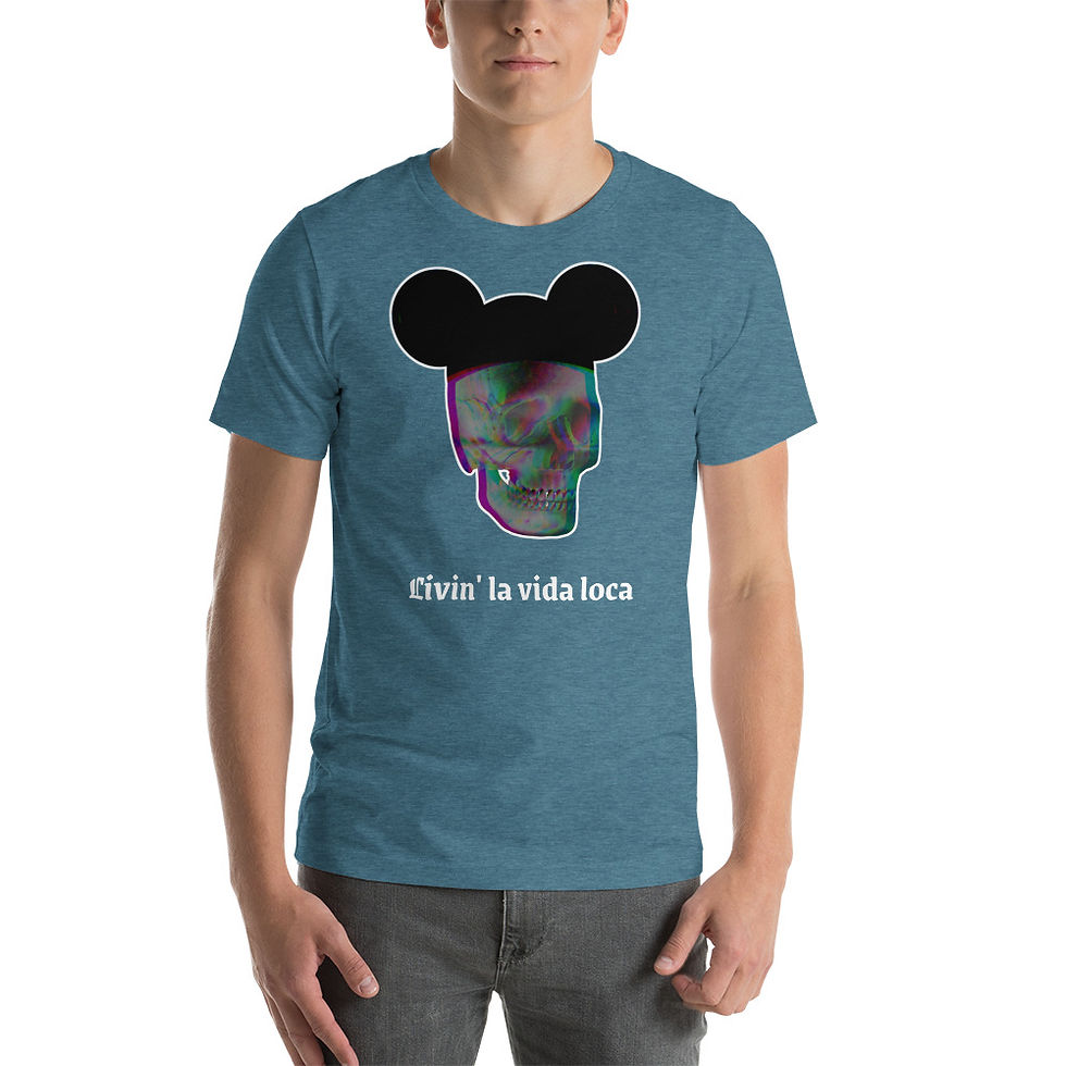 Miniatura: Livin' la vida loca_ white text Short-Sleeve Unisex T-Shirt 