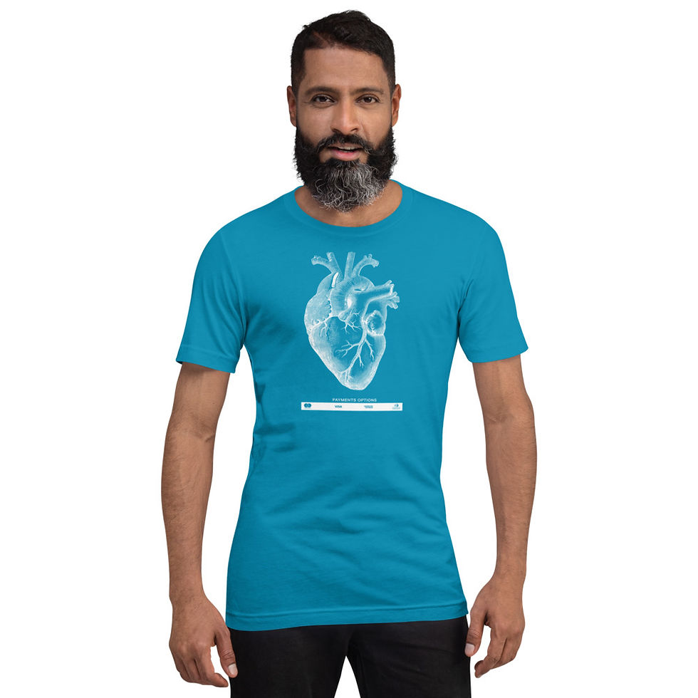 Miniatura: Payment options Short-Sleeve Unisex T-Shirt on white