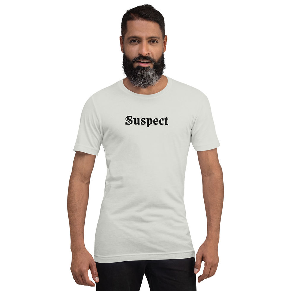 Miniatura: Suspect Short-Sleeve Unisex T-Shirt (black print)