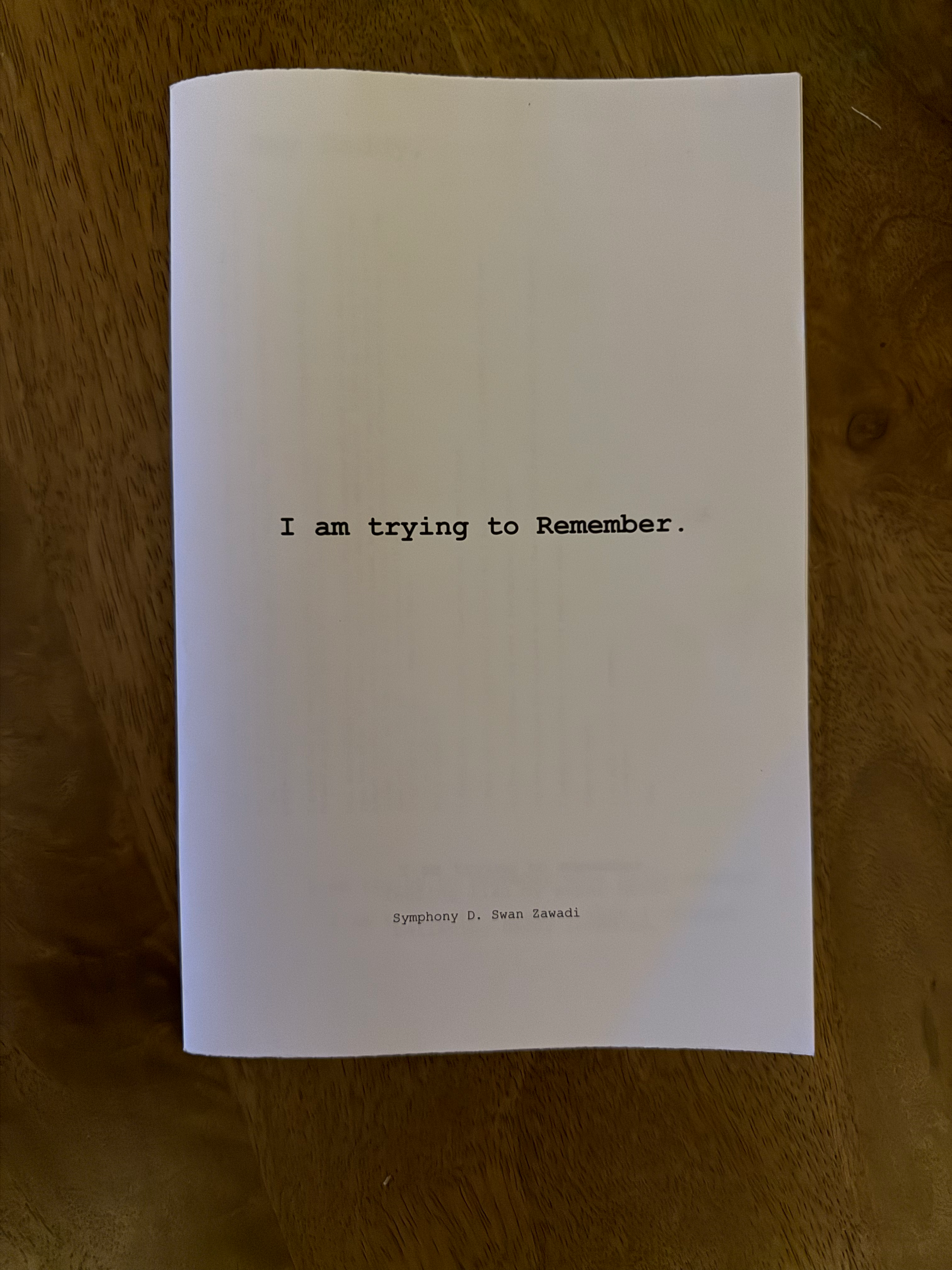 I am trying to Remember
