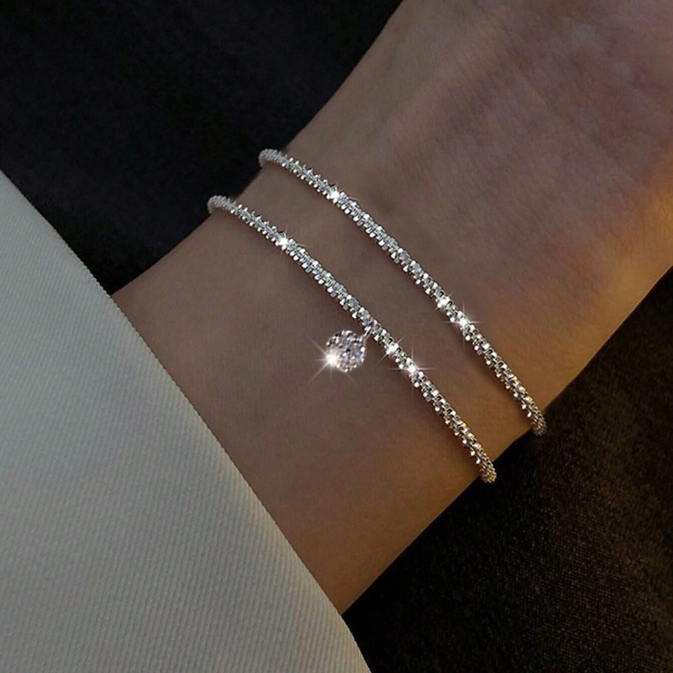 Thumbnail: Fashion 925 Sterling Silver Bracelets for Women Simple Korean Multi Layer Coil A