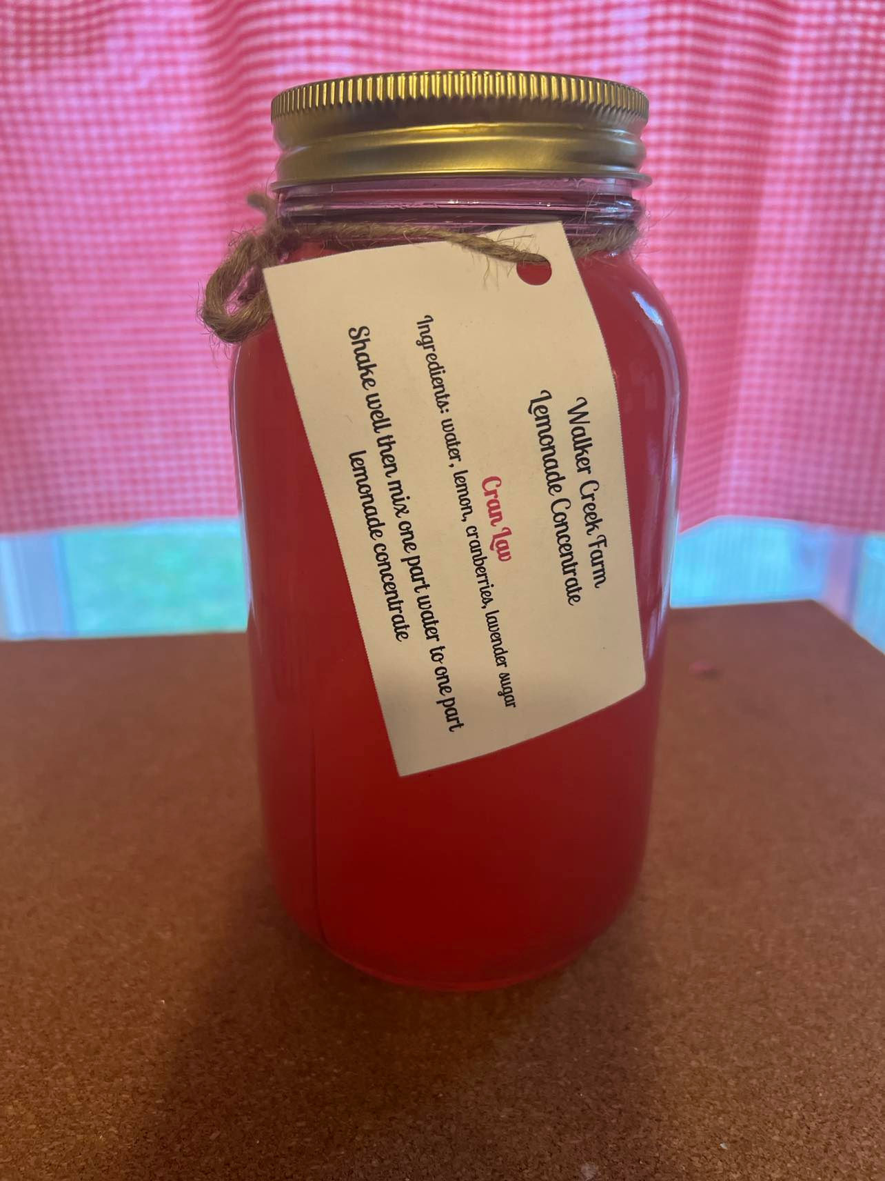 Cran Lav Lemonade Concentrate 