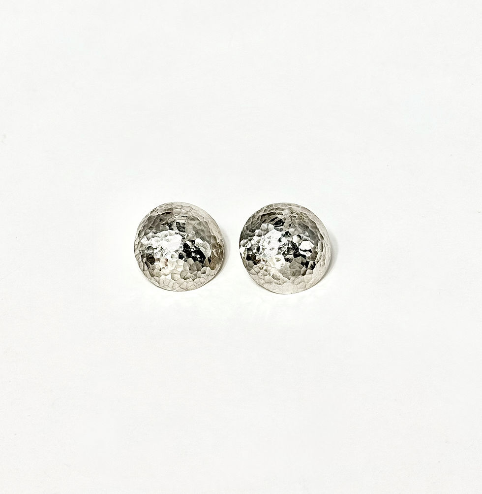 Sudraba auskari "Pilnmēness atstarots"