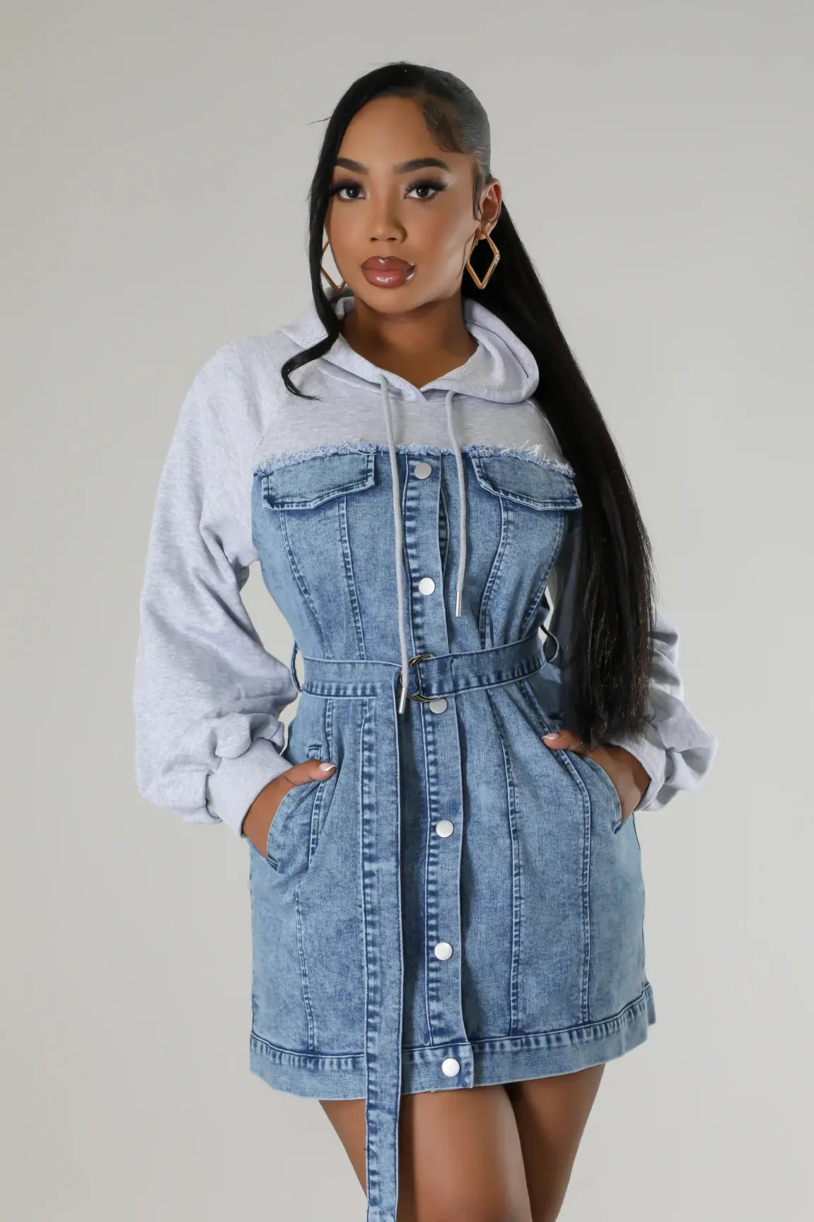 I’m Just A Girl Hooded Dress