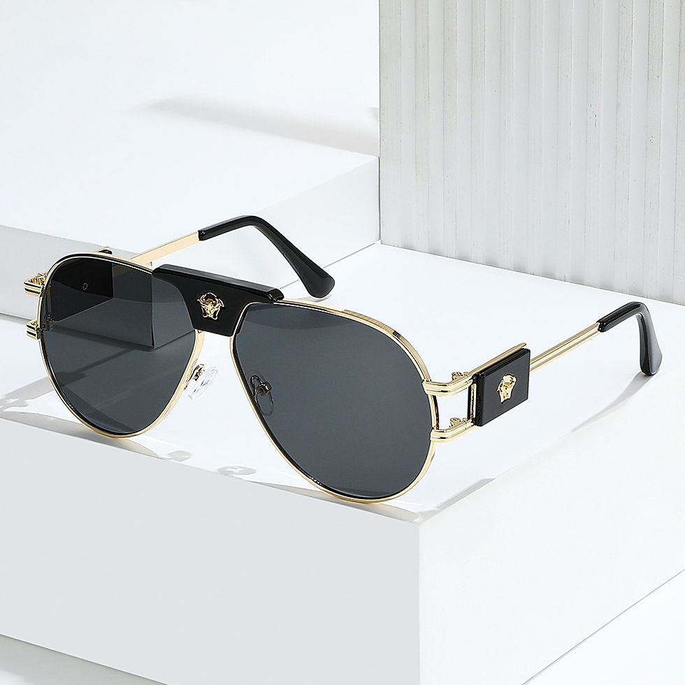Miniatura: Classic Aviation Sunglasses Women Brand Designer Cattle Head