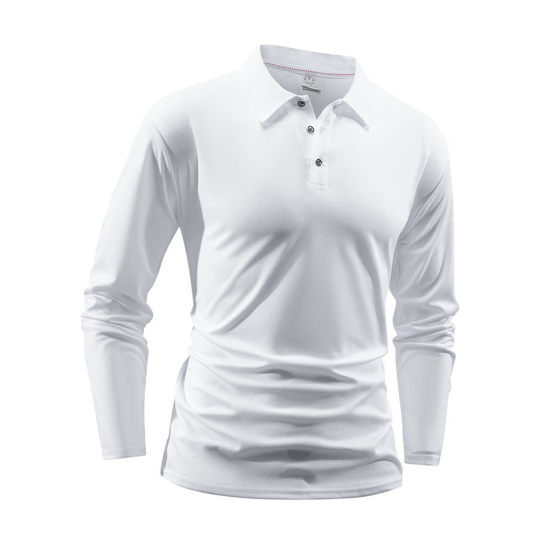 Miniatura: Polo masculina nova, confortável e moderna, versátil para primavera e outono