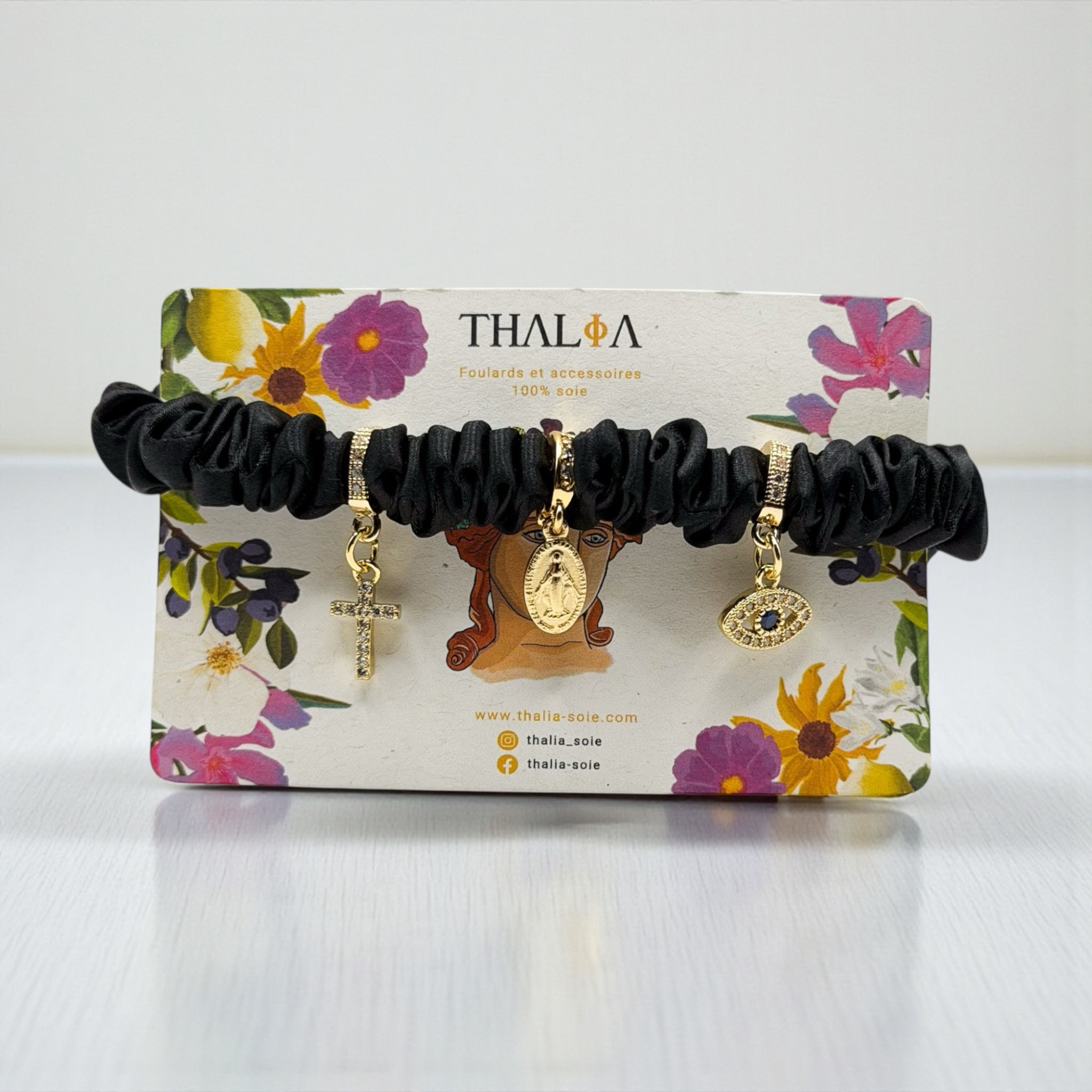 Bracelet chouchou noir