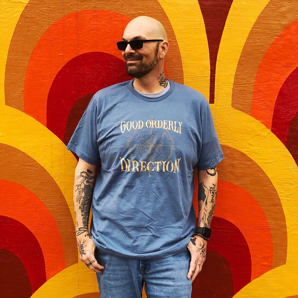 Thumbnail: Sober "Good Orderly Direction" Vintage Compass Recovery T-Shirt