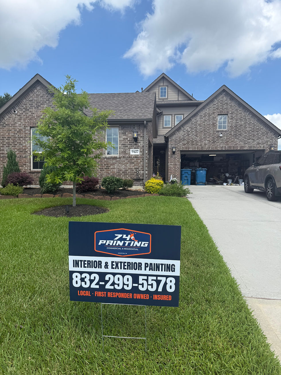 exterior painting in the North Houston area