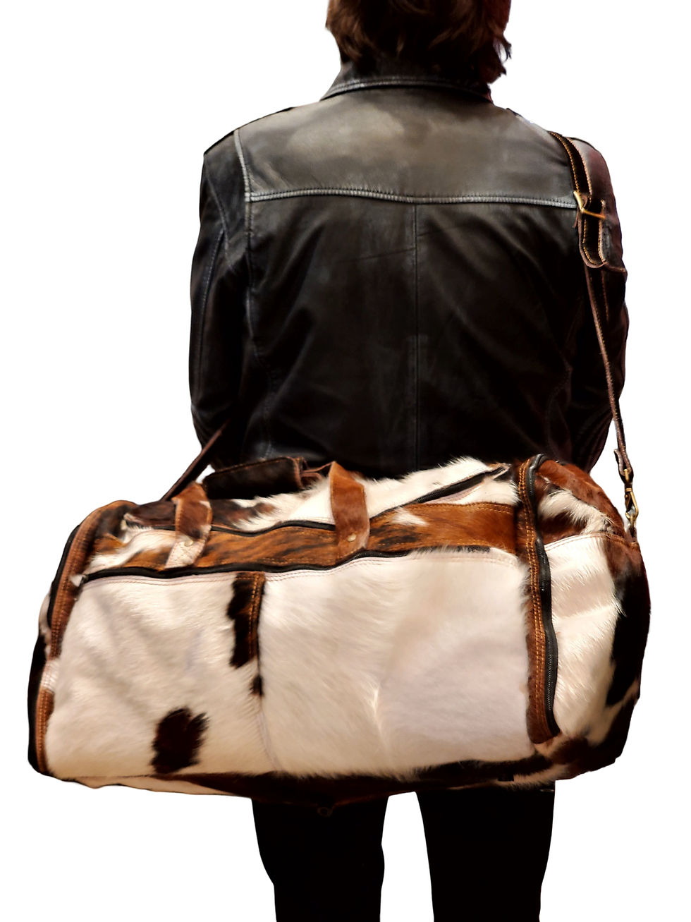 Thumbnail: Felipe Extra Large Fur Carry On Duffel 