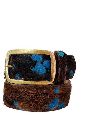 Kallyn Wide Exotic Fur Belt | Charlies Leather