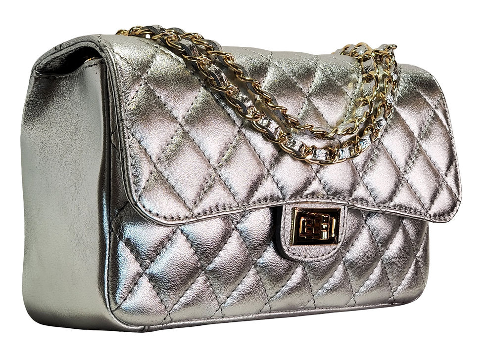 Thumbnail: Imma Diamond Stitched Medium Handbag