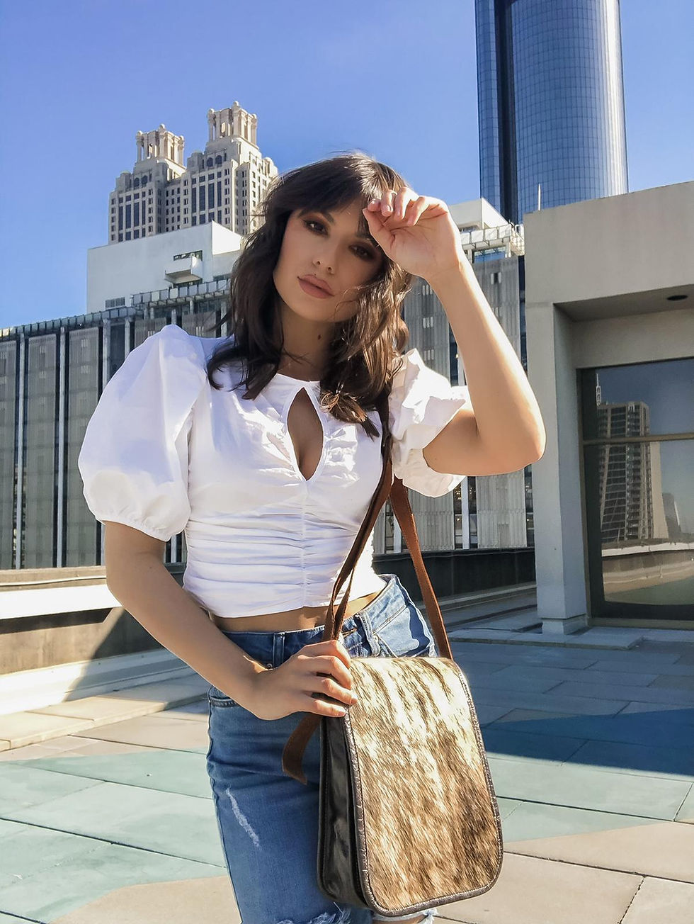 Thumbnail: Daelyn Small North South Cross Body