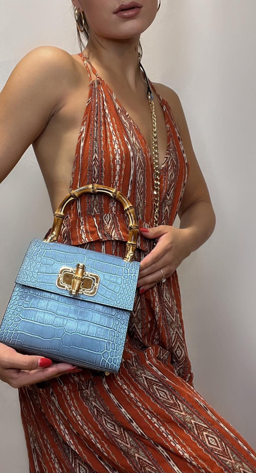 Thumbnail: Antonella Small Croco Handbag Croco